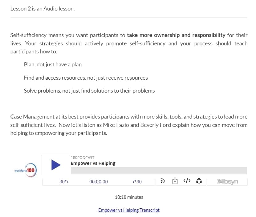 Course Sample