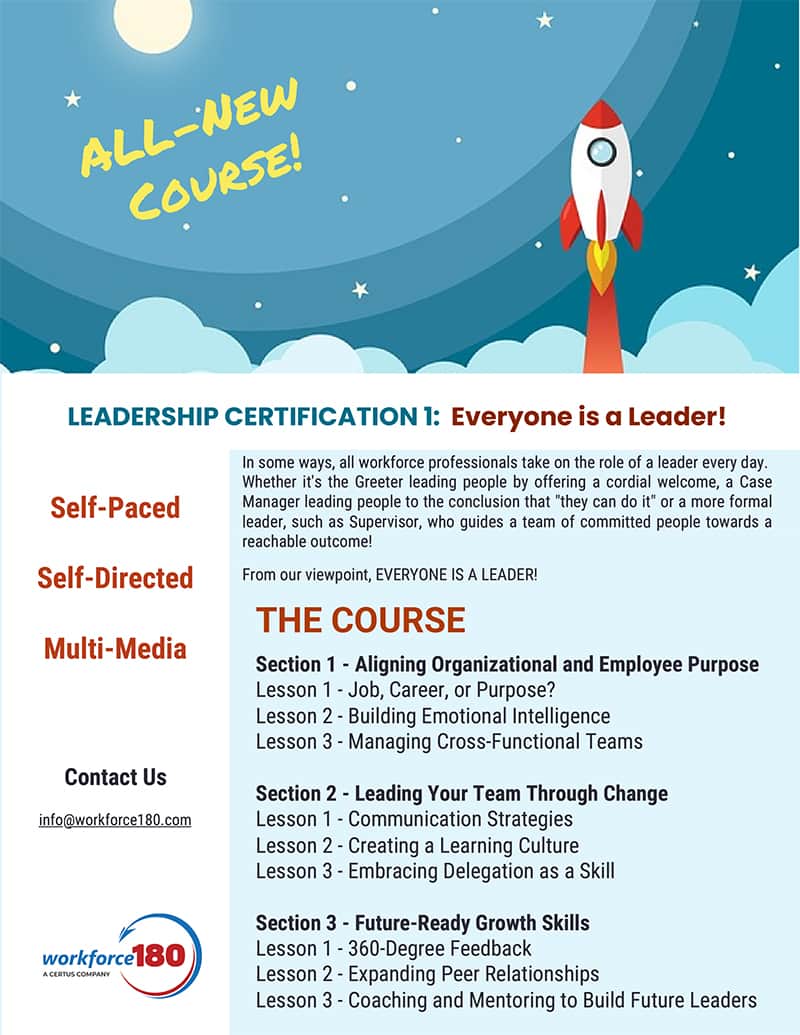 Leadership Certification 1: Everyone is a Leader Flyer